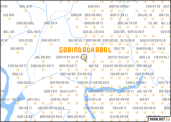 map of Gobindadhabal