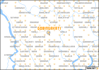 map of Gobīndakāti