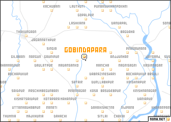 map of Gobindapāra