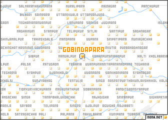 map of Gobindapāra