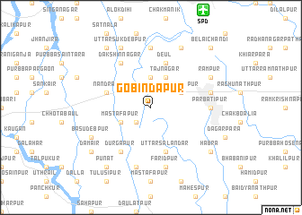 map of Gobindapur