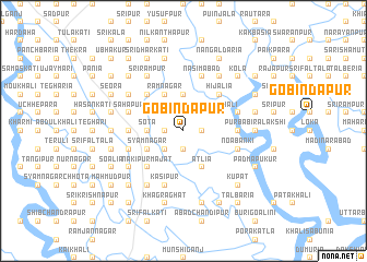 map of Gobindapur