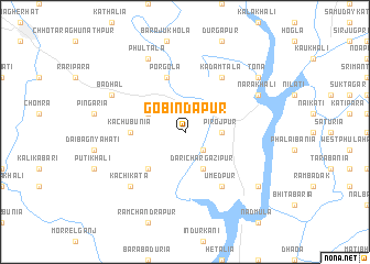 map of Gobindapur