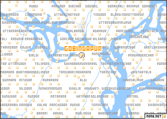 map of Gobindapur