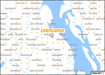 map of Gobindapur