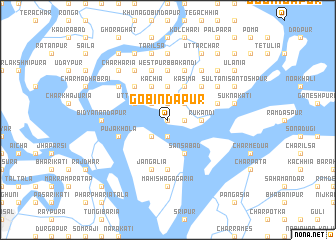 map of Gobindapur