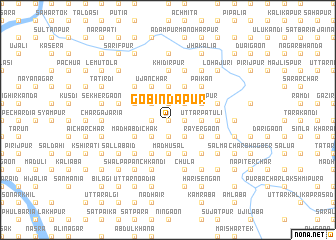 map of Gobindapur