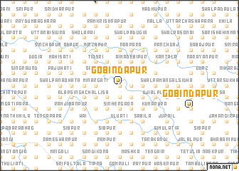 map of Gobindapur