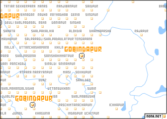 map of Gobindapur