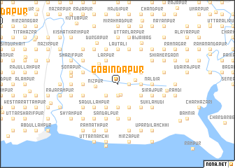 map of Gobindapur