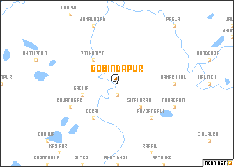 map of Gobindapur