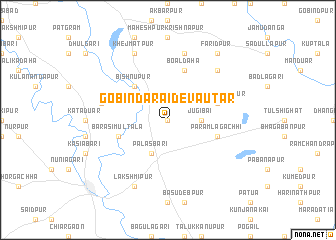 map of Gobindārai Dev Autār