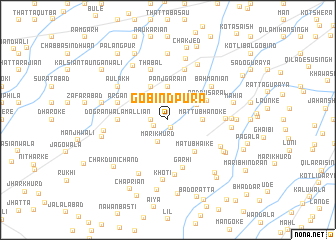 map of Gobindpura