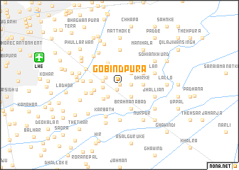 map of Gobindpura