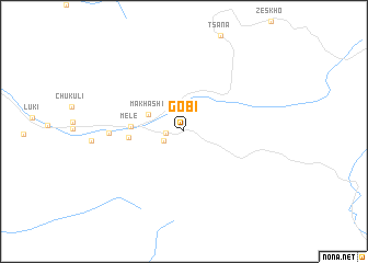 map of Gobi