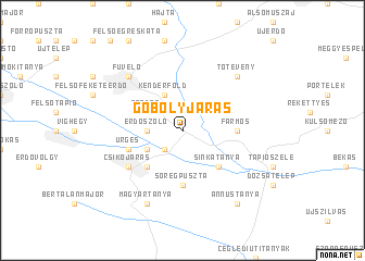 map of Göbölyjárás