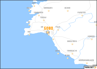 map of Gobō