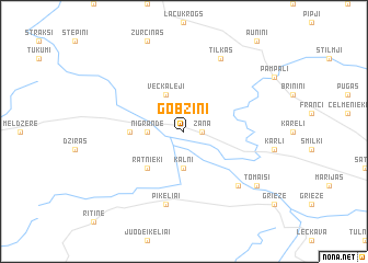 map of Gobziņi