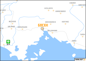 map of Göcek