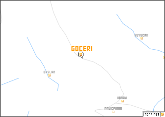 map of Göçeri