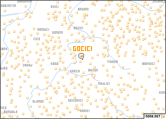 map of Gočići