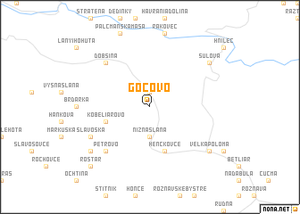 map of Gočovo