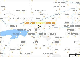 map of Goczałkowice Dolne