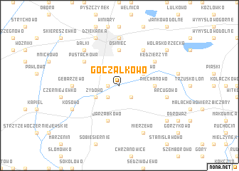 map of Goczałkowo