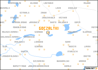 map of Goczałtki