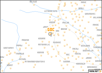 map of Goč