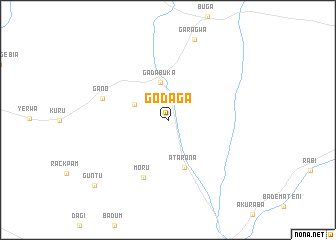 map of Godaga