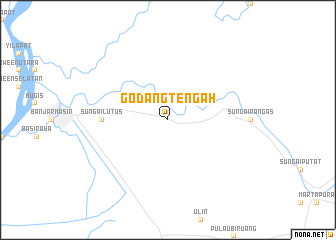 map of Godang-tengah