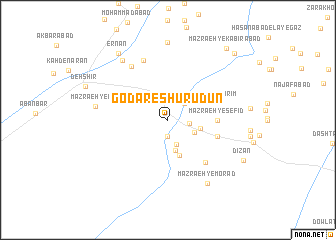 map of Godār-e Shūrūdun