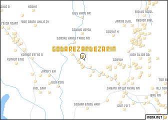 map of Godār-e Zard-e Zārīn