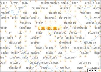 map of Godaroquet