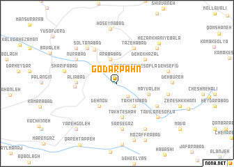 map of Godār Pahn