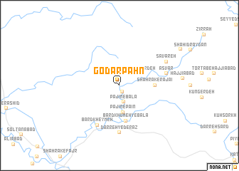 map of Godār Pahn