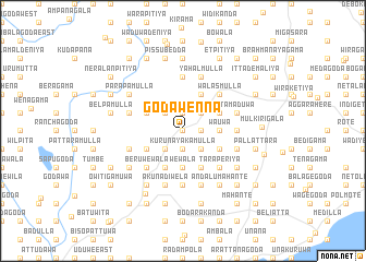 map of Godawenna