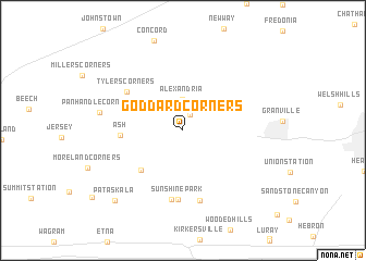 map of Goddard Corners