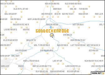 map of Göddeckenrode