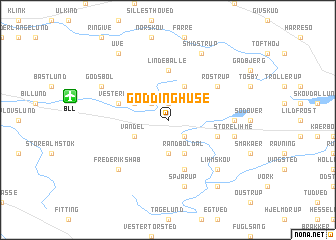 map of Gødding Huse