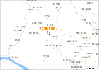 map of Godeanu