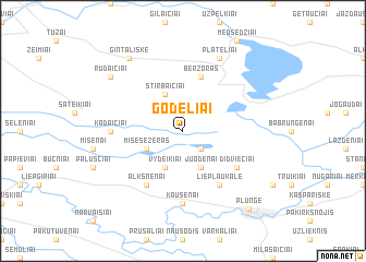 map of Godeliai