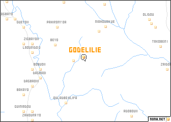 map of Godélilié