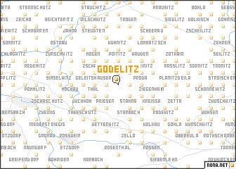 map of Gödelitz