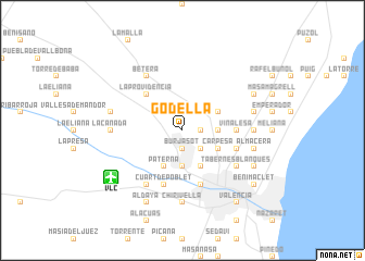 map of Godella