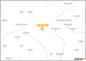 map of Godenē