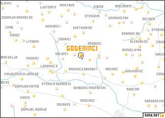 map of Godeninci