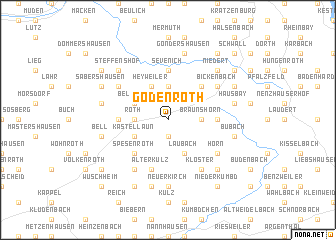 map of Gödenroth