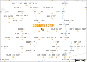 map of Gödenstorf